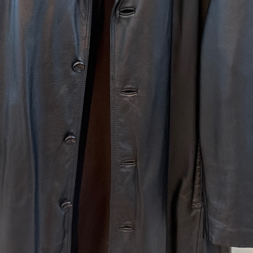 Leather Trench coat